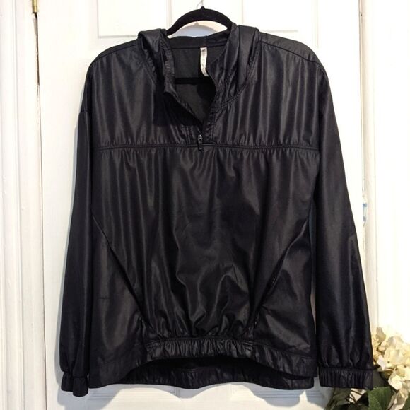 Fabletics Europa Pullover Jacket Windbreaker Black - Picture 1 of 16